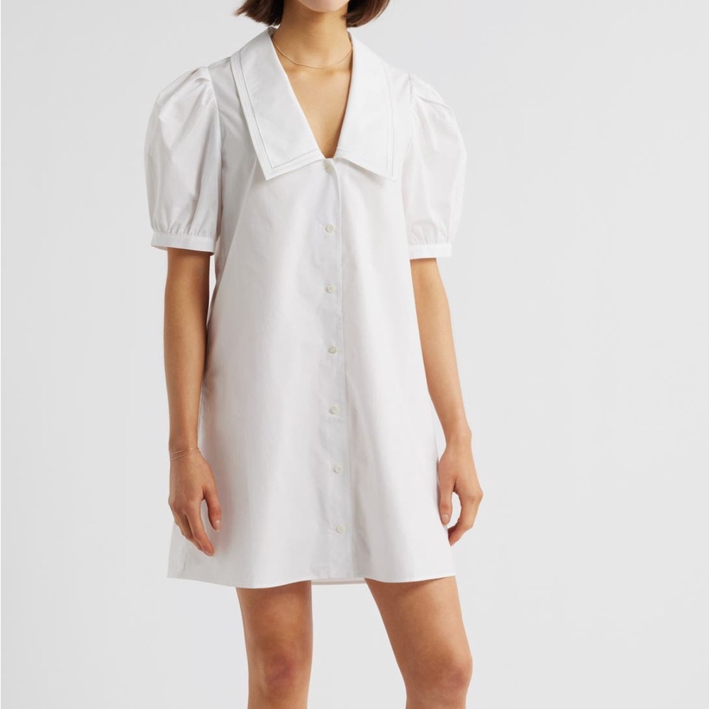 Frame The Sailor Shirtdress With Puff Sleeves - Picture 6 of 6